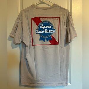 Ryans Rod and custom white tshirt mens